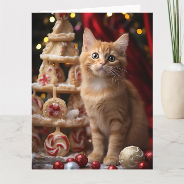 Tarjeta ¡Navidades Meowy! (Anverso)