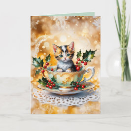Tarjeta Navidades Meowy