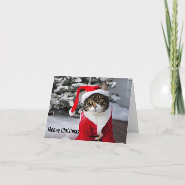 Tarjeta Navidades Meowy (Anverso)