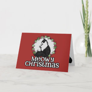 Tarjeta Navidades Meowy