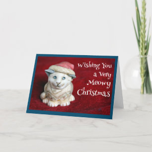 Tarjeta Navidades Meowy