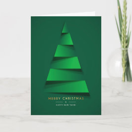 Tarjeta Navidades - Merry X-Mas Tree Grn