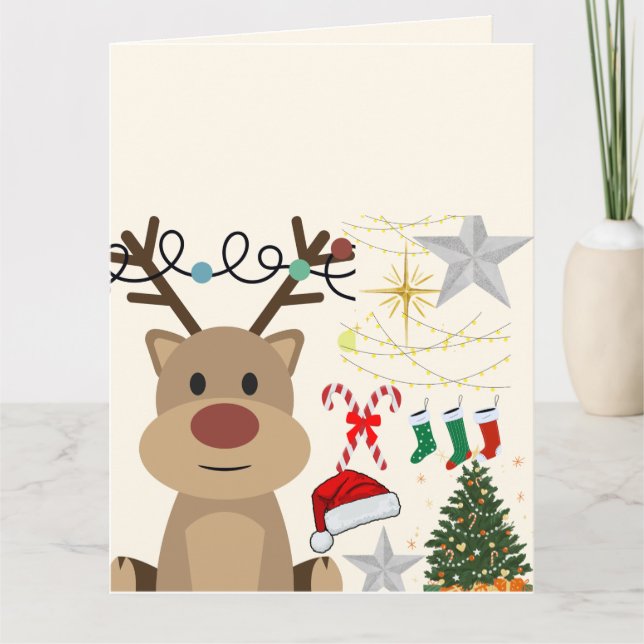 Tarjeta Navidades minimalistas (Anverso)