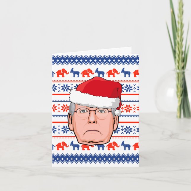 Tarjeta Navidades MITCH MCCONNELL (Anverso)