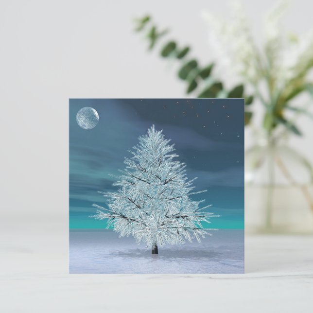 Tarjeta Navidades Moonlight (Anverso de pie)