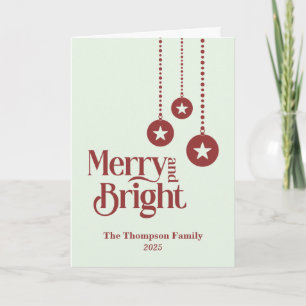 Tarjeta navidades "moro y brillante" de color verde claro