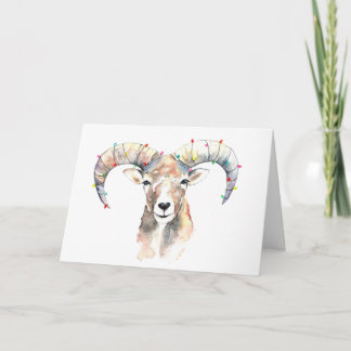 Tarjeta Navidades mufflon