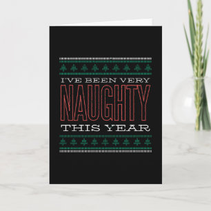 Tarjeta Navidades NAUGHTY