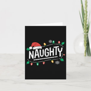 Tarjeta Navidades Naughty Nice Mateo Divertidas Noches Par