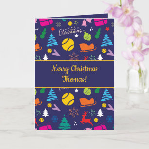 Tarjeta navidades 🎄 🎾 Navidades de la marina de tenis