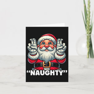 Tarjeta Navidades Navidades graciosos de la lista de Santa