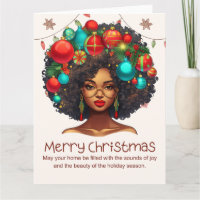 Navidades negros Sista Melanin Queen Women Xmas
