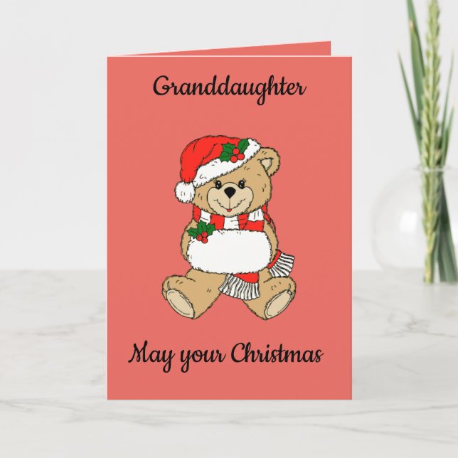 Tarjeta Navidades nietas (Anverso)