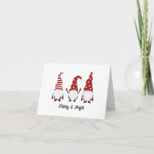 Tarjeta Navidades nórdicos Gnomes Holiday