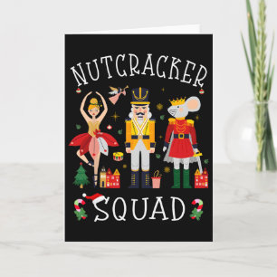 Tarjeta Navidades Nutcracker Squad Byllet Dance Mujeres Ni