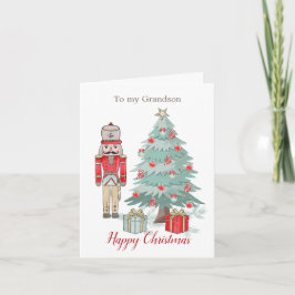 Tarjeta Navidades Nutcracker y la abuela del árbol