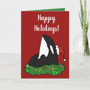 Tarjeta Navidades Orca