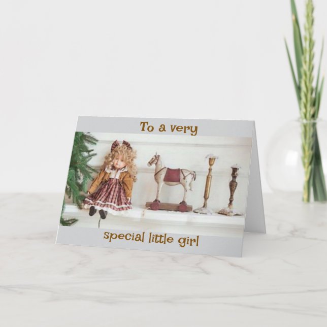 TARJETA NAVIDADES PARA UNA "NIÑA ESPECIAL" (Anverso)