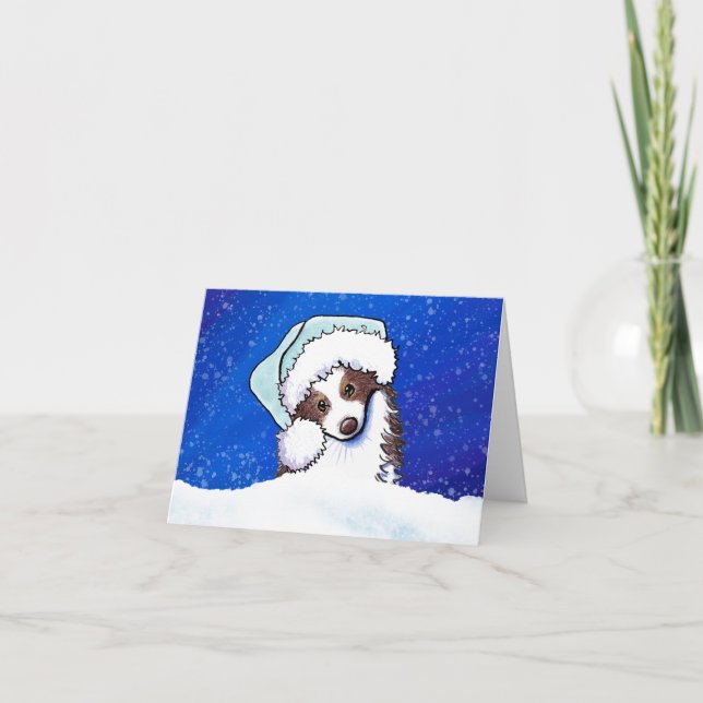 Tarjeta Navidades Pastores de Australia (Anverso)