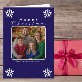 Tarjeta Navidades Personalizado gracioso de foto de Snowfl