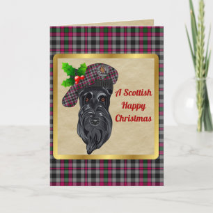Tarjeta Navidades personalizados de Borthwick Badge y Tart