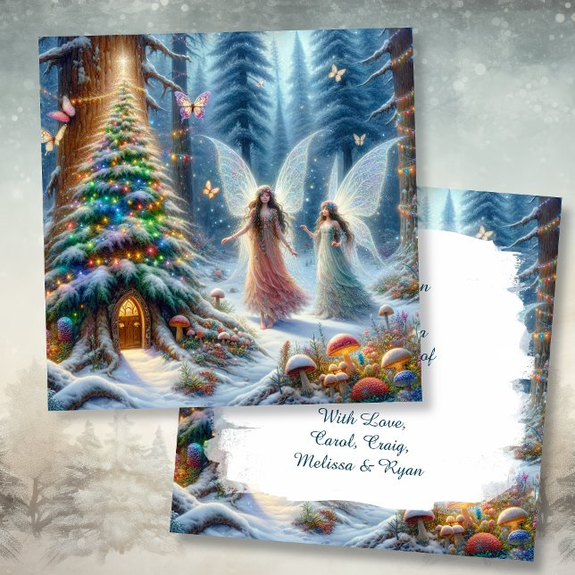 Tarjeta Navidades personalizados de cuento de hadas encant (Subido por el creador)
