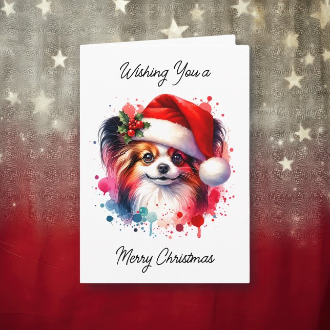 Tarjeta Navidades personalizados de Cute Papillon Watercol (Subido por el creador)