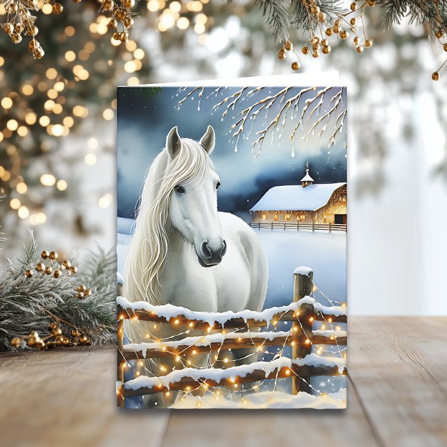 Tarjeta Navidades personalizados de la granja de caballos  (Subido por el creador)