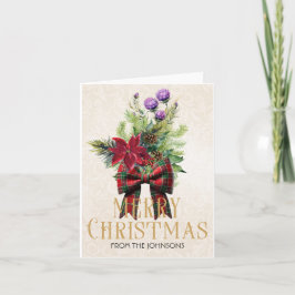Tarjeta Navidades personalizados Floral Bouquet