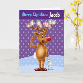 Tarjeta Navidades Personalizados gritan "Feliz Navidad, tu