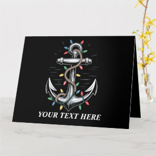Tarjeta Navidades personalizados iluminan la navegación en