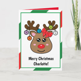 Tarjeta Navidades pickleball Reno doblado
