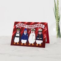 Navidades Pingüinos Militares 4 Ramas Uniformes C