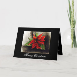 Tarjeta Navidades Poinsettia