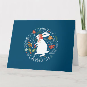 Tarjeta Navidades populares baratos escandinavos Bunny