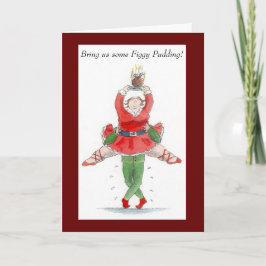 Tarjeta Navidades Pudding Fairy