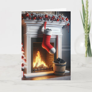 Tarjeta Navidades Rebosantes De Carbón