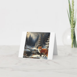 Tarjeta Navidades Red Fox