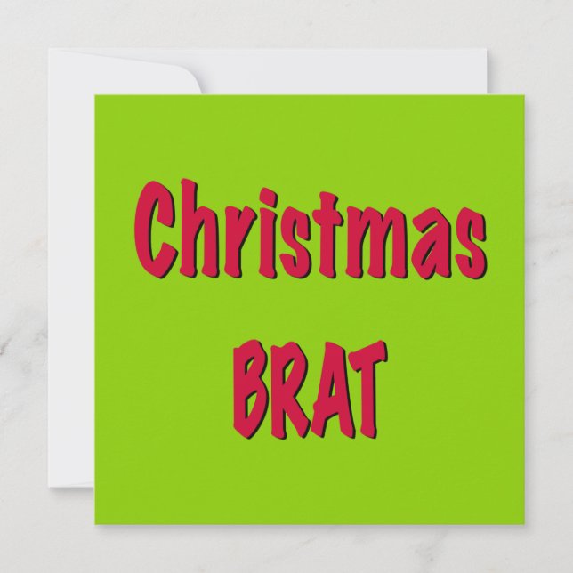 Tarjeta Navidades Red Y Brat Green (Anverso)