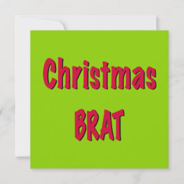 Tarjeta Navidades Red Y Brat Green