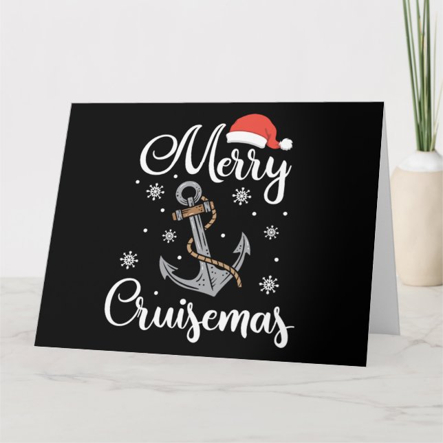 Tarjeta Navidades Regalo de crucero navideño para ferry cr (Anverso)