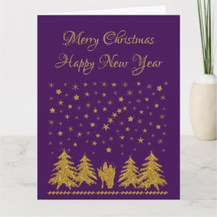 Tarjeta Navidades religiosos Virgen María, San José, Jesús