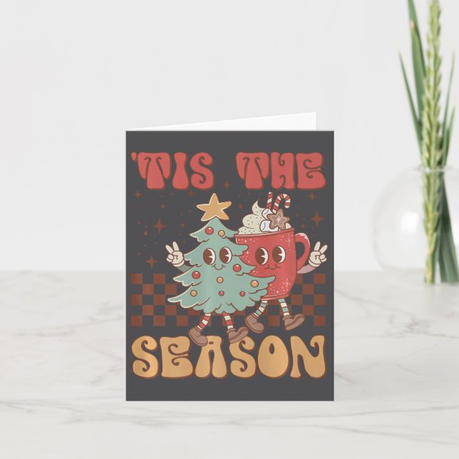 Tarjeta Navidades Retro Este Es El Coff Del Árbol De Navid (Anverso)