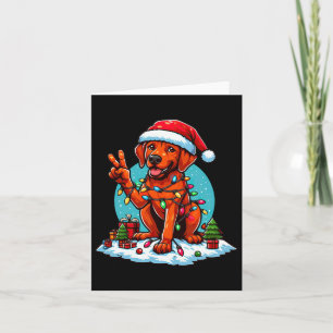 Tarjeta Navidades Ridgeback De La Mano De La Paz Encenden