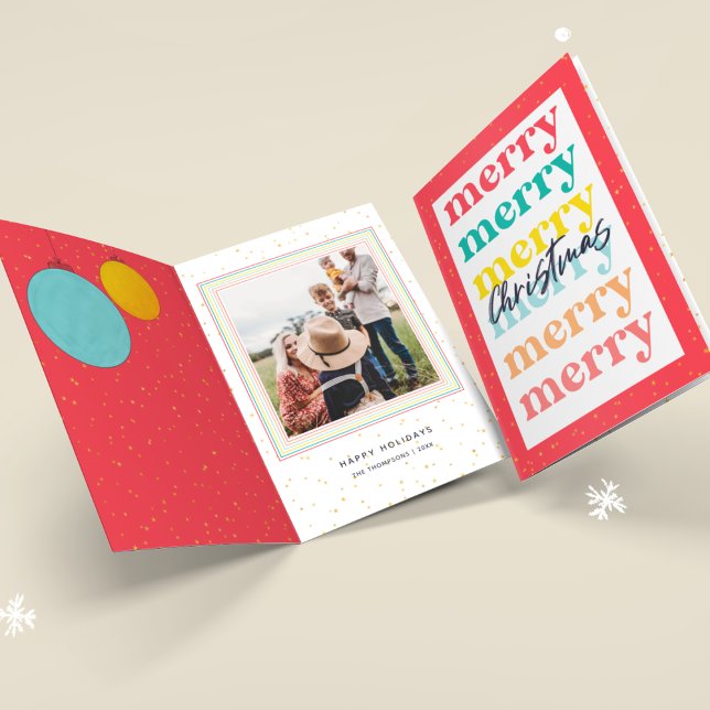 Tarjeta Navidades rojos de las estrellas del oro modernas  (Subido por el creador)