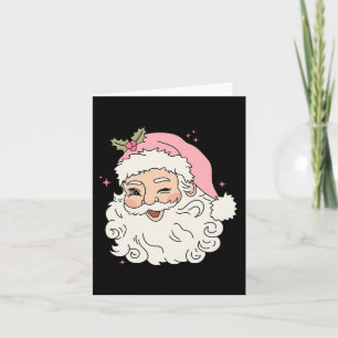 Tarjeta Navidades rosados de diverso añejo Santa Claus Hom