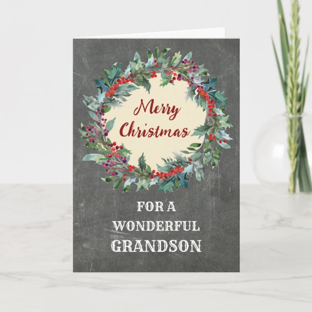 Tarjeta Navidades rusos Navidades de nietos (Anverso)
