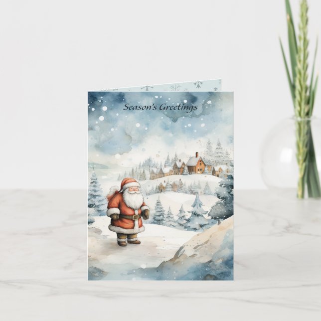 Tarjeta Navidades Santa (Anverso)