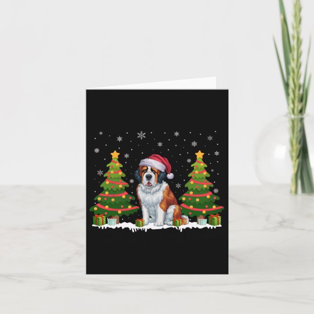 Tarjeta Navidades Santa Bernard (Anverso)