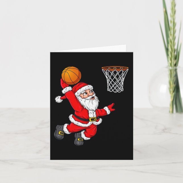 Tarjeta Navidades Santa Claus se burlan de Xma (Anverso)